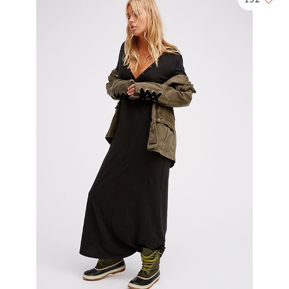 Free People El Topo Miles of Henley Maxi Dress M - Picture 1 of 11